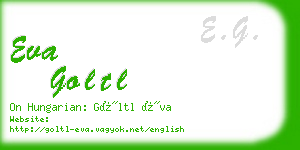 eva goltl business card